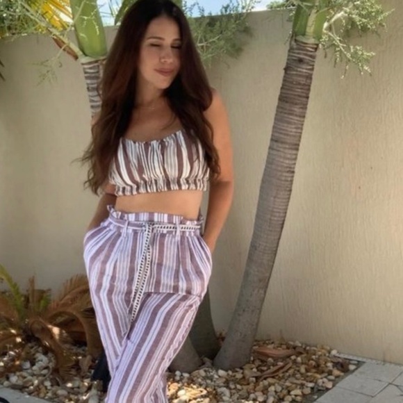 H&M x Lemlem Crop Top XXL NWT Striped Lyocell-Blend Blogger Fav African Designer - Picture 14 of 14